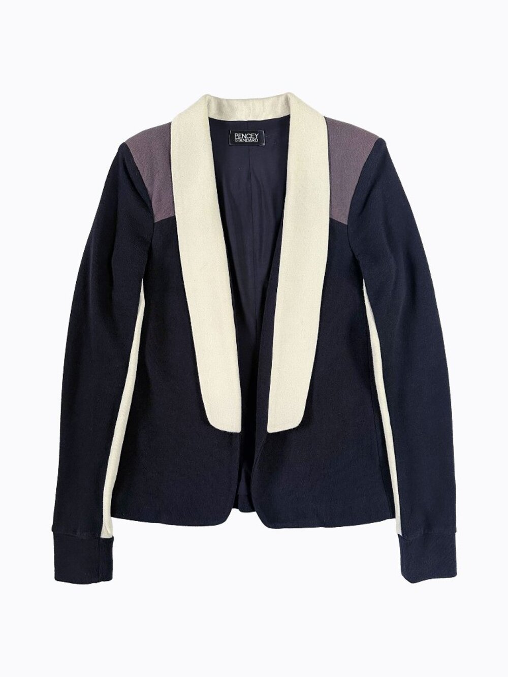 Pencey Standard Warrior Blazer XS/S Black Colorblock Office Siren Y2K Corpcore